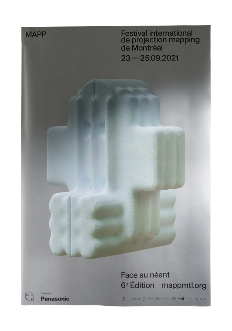 Limited edition of 100 MAPP MTL 24 x 36 posters with metallic Pantone 877c